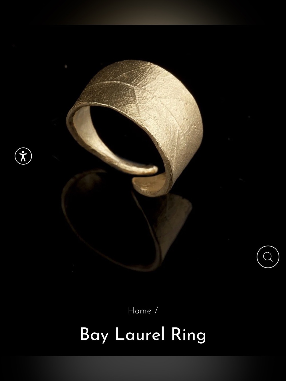 Bay Laurel Ring - Gold